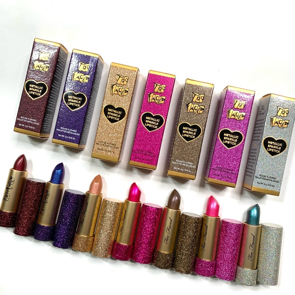 TOO FACED “METALLIC SPARKLE LIPSTICK” BUNDLE 💄